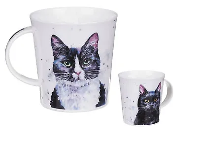 Buy Dunoon Lomond BLACK CAT Pawtraits COFFEE/TEA MUG 11 Oz BONE CHINA ENGLAND  New • 18.91£