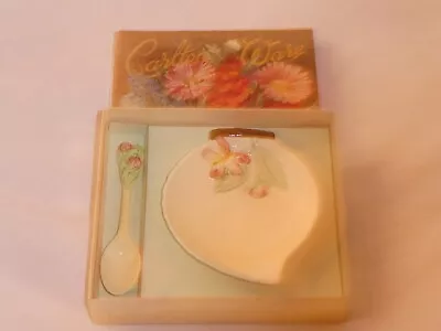 Buy Carlton Ware Apple Blossom Small Dish And Spoon In Original Box • 15£