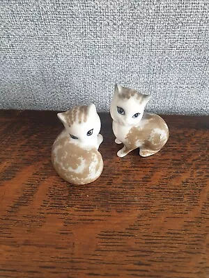 Buy Set Of Two Pair Of Vintage Cats Szeiler Figurines Ornaments Retro Kitsch • 6£