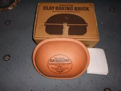 Buy Terracotta Clay Baking Brick : The Henry Watson Pottery Suffolk : For Cooking • 3.95£