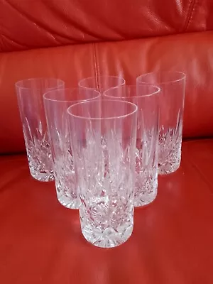 Buy SIX STUART CRYSTAL GLENCOE HIGHBALL GLASSES TALL TUMBLERS   (15.5cm)TALL • 120£