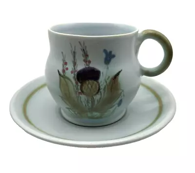 Buy Buchan Stoneware Cup And Saucer Thistleware (Light Blue) Pattern M2M-50 • 11.34£