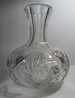 Buy Antique Tuthill Lead Crystal Carafe Mid Period American Brilliant Cut Glass • 80.32£
