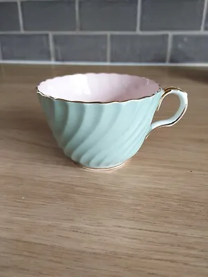 Buy Vintage Aynsley Green Pink Gold Bone China Collectable Tea Cup Vgc. • 19£