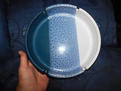 Buy Retro Noritake Stoneware Dish Blue / Grey Shades Lava Effect 8  4 Recess • 25£