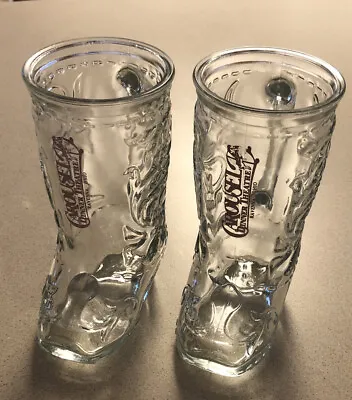 Buy 2 Collectible Glass Boot Drinking Mug Carousel Dinner Theater RAVENNA, OHIO EUC • 12.53£