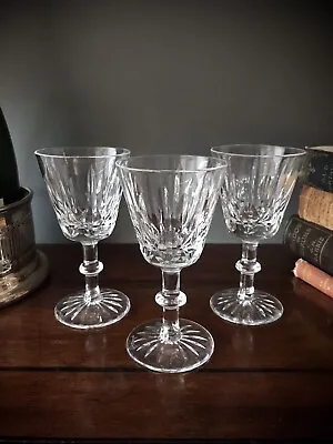 Buy 3 Royal Brierley Crystal Glasses | Ascot Pattern | Wine Gin Sherry Port Cordial • 19.99£