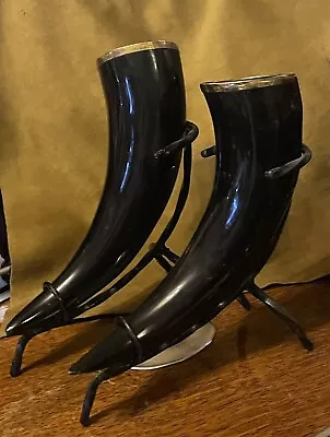 Buy One Viking Horn Drinking Vessels With Stand Great Gift For Father’s Day • 18£