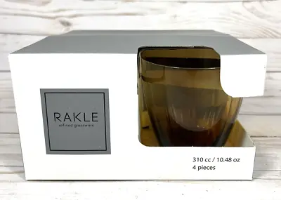 Buy Rakle Refined Glassware 4 Pieces 10.48oz Brown Stemless • 37.92£