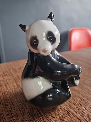Buy Vintage Lomonosov Porcelain Panda Figurine 5” Made In USSR Decorative Figure  • 8.99£