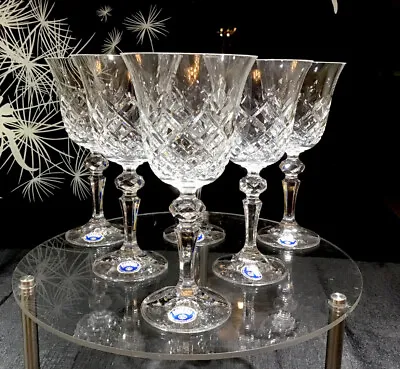 Buy 6 X Bohemia Lead Crystal Wine Glasses - Displayed Only - With Original Stickers! • 53£