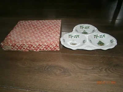 Buy Vintage James Kent Staffordshire Christmas Tree Porcelain Trio Plate Dish Pretty • 30£