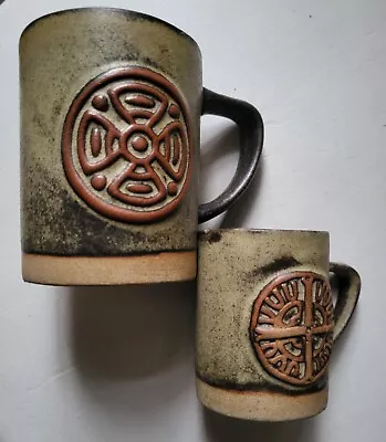 Buy Large Tremar Celtic Motif Beer Mug & Tankard  Cornwall Studio Pottery Stoneware  • 25£