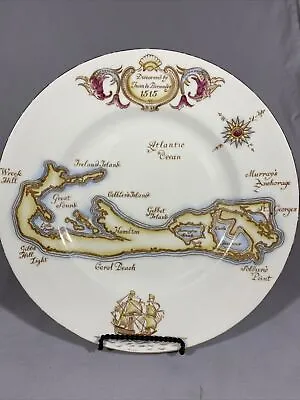 Buy Bermuda Map Plate Vintage. Royal Tuscan Bone China 10.5 Inch Diameter  • 9.52£
