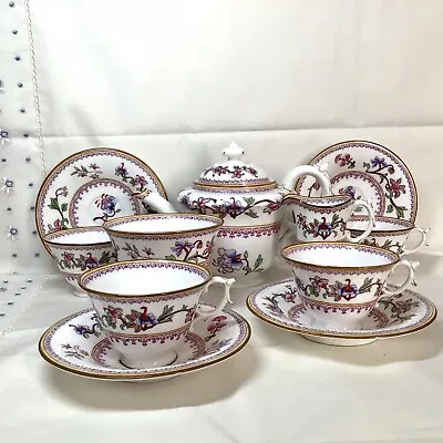 Buy Antique 1905 Royal Worcester Tea Set Tea Pot, Cups, Saucers, Sugar & Cream Jug • 145£