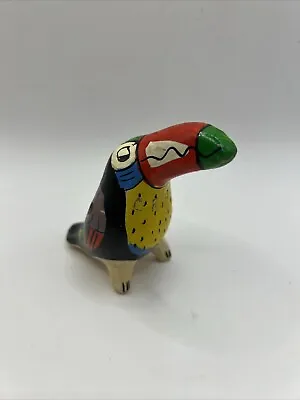 Buy Vintage Talavera Mexican Pottery Toucan Whistle Handpainted Whistle /flute • 18.97£