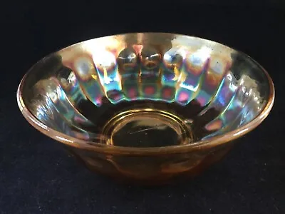 Buy Fenton Iridescent Vaseline Carnival Round Circular Glass Bowl (1) - 2 Available • 30£