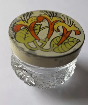 Buy Vintage Avon Glass Jar Pot Honeysuckle  • 3.50£