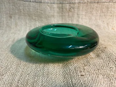 Buy Vintage Ashtray Czech Union Rosice Green Art Glass Bowl By Rudolf Jurnikl 1960s • 33.90£