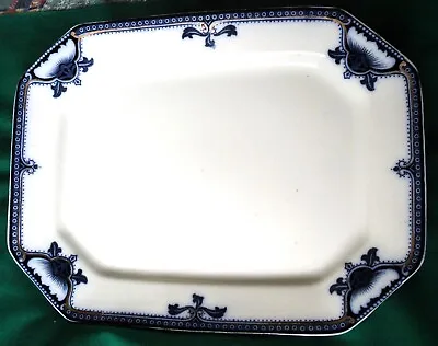 Buy Antique Burgess & Leigh Burleigh Ware  Hamilton  Dish/Platter 13.25 X10  34x26cm • 16.75£