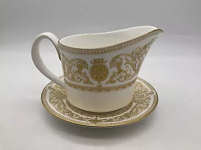 Buy Royal Worcester Fine Bone China  Sauce Boat & Standing Plate, ,Hyde Park, 1966 • 26£