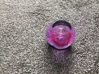 Buy Caithness Glass Bewitched Scotland Paperweight Pink/purple  176/750 • 15£