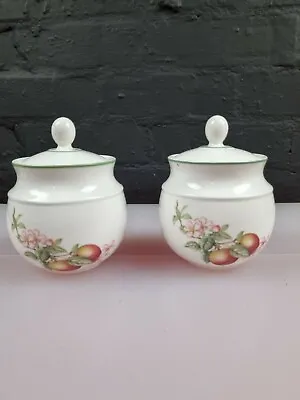 Buy 2 X St Michael Marks & Spencer Ashberry Covered Sugar Bowls Pair • 12.99£