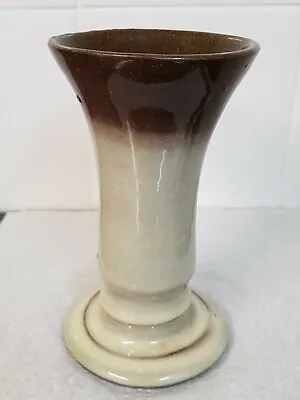 Buy Vintage Wetheriggs Studio Pottery Beige Trumpet Vase Signed Schofield Penrith • 10£