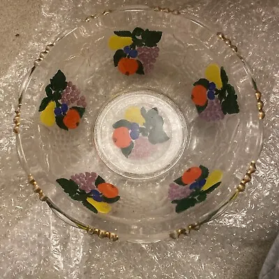 Buy Glass Hand Painted Fruit Bowl • 0.99£