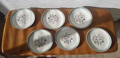 Buy 6 Bristol China Lilybell Vintage Plates Bluebell • 6.99£
