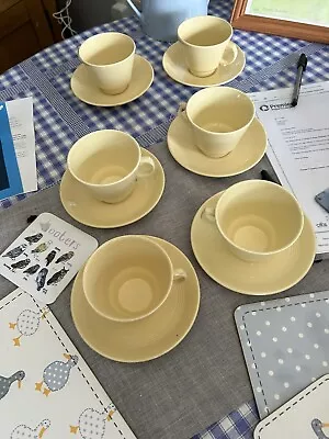 Buy 6 X 1940-50s Jasmine Woods Ware Cups And Saucers No Marks Great Condition • 19£
