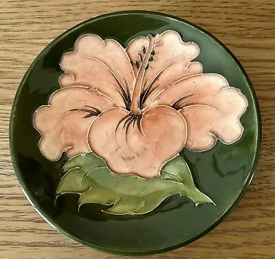 Buy Stunning Moorcroft 'Hibiscus' Pin Dish With Label Potters To The Late Queen Mary • 15.99£