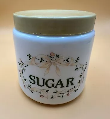 Buy Eternal Beau Johnson Brothers Sugar Storage Jar Milk Glass Cannister - Vintage • 12.95£