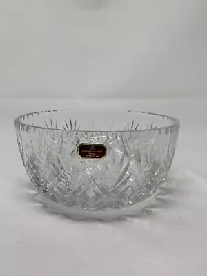 Buy Doulton International Cut Clear Crystal Bowl Vintage Poland [C1-53] • 25£