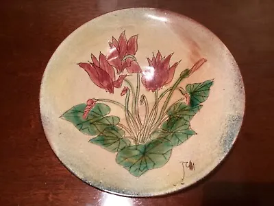 Buy Vintage Chelsea Pottery Dish Charger Signed Joyce Morgan Studio Flowers • 20£