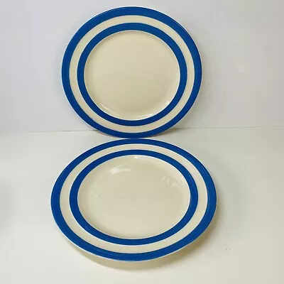 Buy T G Green Cornishware Blue And White 9” Side Plates X 2 • 20£