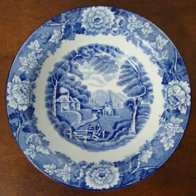 Buy Woods Ware Enoch Woods Blue English Scenery Rimmed Fruit Bowl 5 1/4  • 9.60£