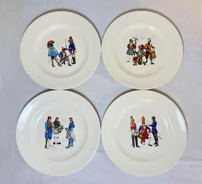 Buy Rare Plates Lord Nelson Pottery Backstamped Spode Set Of 4 Military Guard • 20£