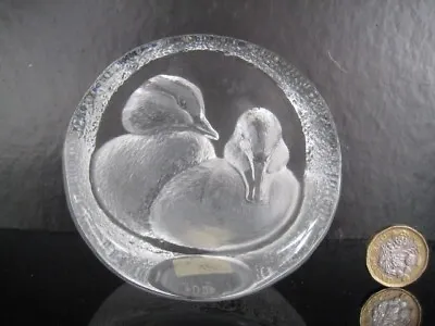Buy Royal Krona Mats Jonasson Swedish Crystal Glass Ducks Sculpture Paperweight • 22.99£
