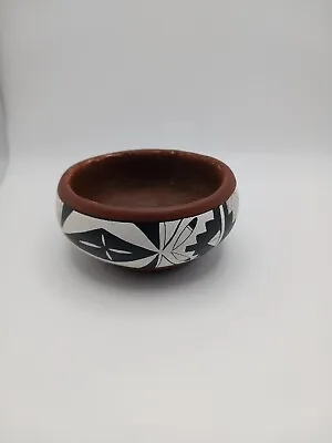 Buy NATIVE AMERICAN POTTERY Mini Bowl Signed By R. Garcia 1.75  Tall X 4  Diameter • 61.63£