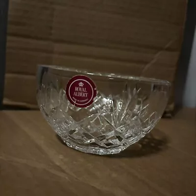 Buy Quality Vintage Royal Albert Cut Glass Small Bowl ~ Beautiful Heavy Piece • 18.95£