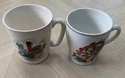 Buy 2x Vintage Nursery Childrens Nursery Rhyme China Cups Made In England 1960s/ 70s • 6£