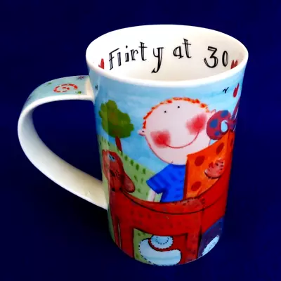 Buy Dunoon Scottish Stoneware ~  Flirty At Thirty ~ Mug ~ Design Katie Brettell • 5£