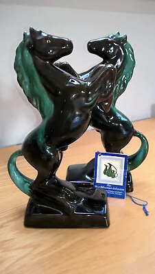 Buy Blue Mountain Canadian Pottery Prancing Horses Pair 235mm High • 45£