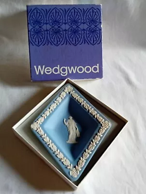 Buy Wedgewood Jasperware Blue Diamond Shape Trinket / Pin Dish • 0.99£