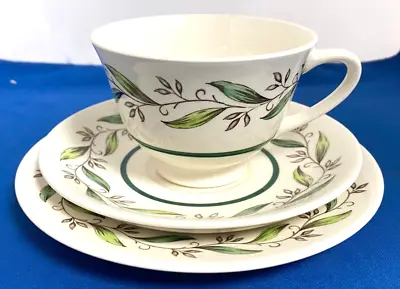 Buy Royal Doulton Almond Willow Trio Of Tea Cup, Saucer & Side Plate • 8.50£