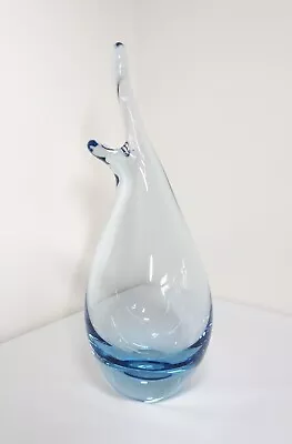 Buy Vintage Mcm Danish Holmegaard Duckling Beak Bud Vase By Per Lutkin - Aqua Blue • 39.99£