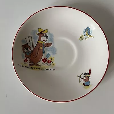 Buy Vintage 1960s Ridgway Potteries Huckleberry Hound Yogi Bear Plate / Saucer • 12£