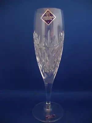 Buy Edinburgh Crystal Beauly Cut Pattern Champagne Flute Glass - Signed & Stickers • 19.95£