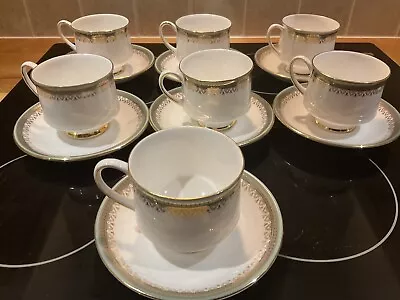 Buy Paragon Royal Albert - Kensington - 7 Tea Cups With Saucers (P&P Inc) • 14£